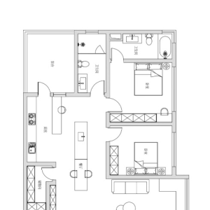 一人居的现代轻奶油风格，在喧嚣中得到最原始的安宁