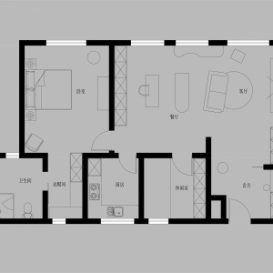 复古风搭配原木的设计，感受家中的松弛感